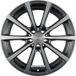 BROCK - B32 HIMALAYA GREY VOLL-POLIERT (HGVP) 8,5X20 LK:5/120 ET:40 ML:64,1